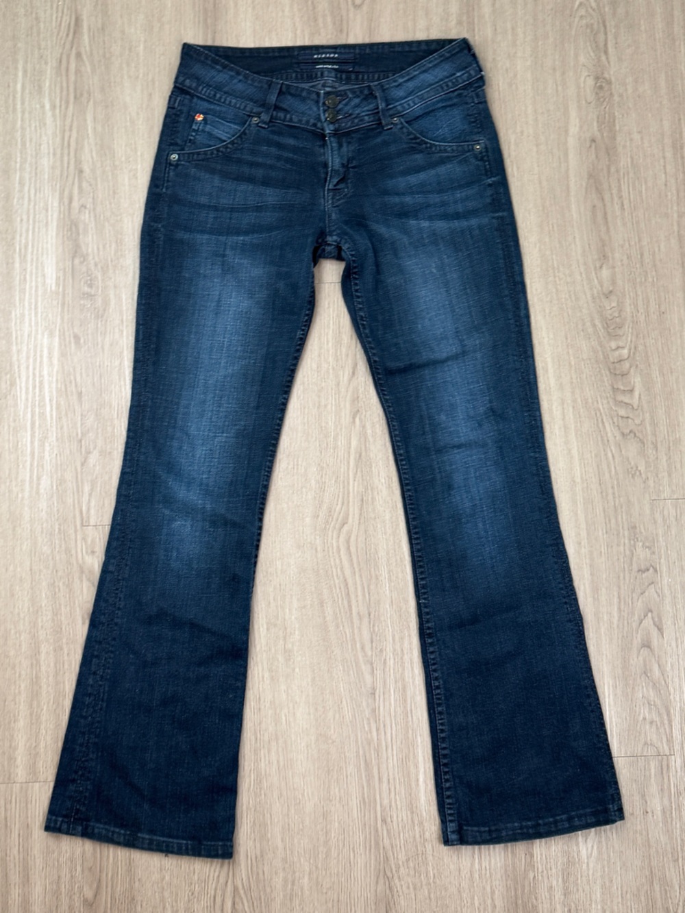 Hudson Women’s Dark Wash Bootcut Flare Jeans Size 28 Low Rise Premium Denim